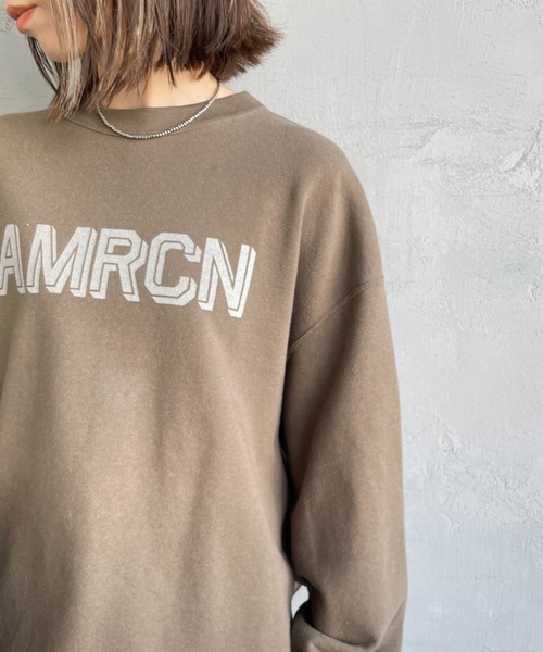 美品 ☆ アパルトモン　アメリカーナ カットオフスウェット　レッド AMERICANA Americana アメリカーナ 無撚糸裏毛 カットオフ