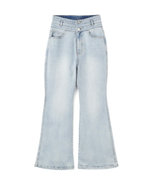 JILL by JILL STUART（ジルバイジルスチュアート）の「◇フレアデニムパンツ（デニムパンツ・レディース・ブルー/ネイビー・SMALL/MEDIUM）」の8枚目の写真