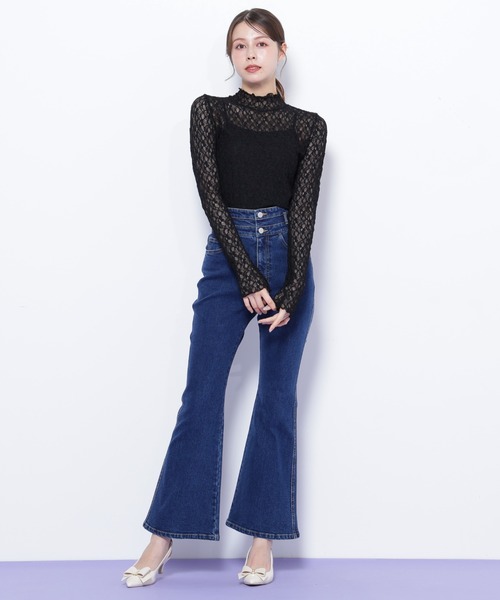 JILL by JILL STUART（ジルバイジルスチュアート）の「◇フレアデニムパンツ（デニムパンツ・レディース・ブルー/ネイビー・SMALL/MEDIUM）」の20枚目の写真