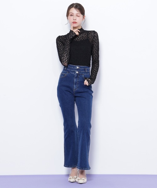 JILL by JILL STUART（ジルバイジルスチュアート）の「◇フレアデニムパンツ（デニムパンツ・レディース・ブルー/ネイビー・SMALL/MEDIUM）」の21枚目の写真