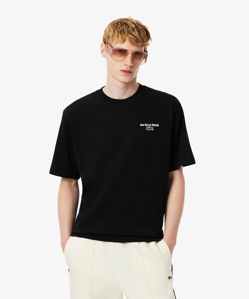 LACOSTE（ラコステ）の「ルーズフィットヘビーウェイトバックプリントTシャツ（Tシャツ/カットソー・メンズ・ブラック/ホワイト・2/3/4/6/5）」の2枚目の写真