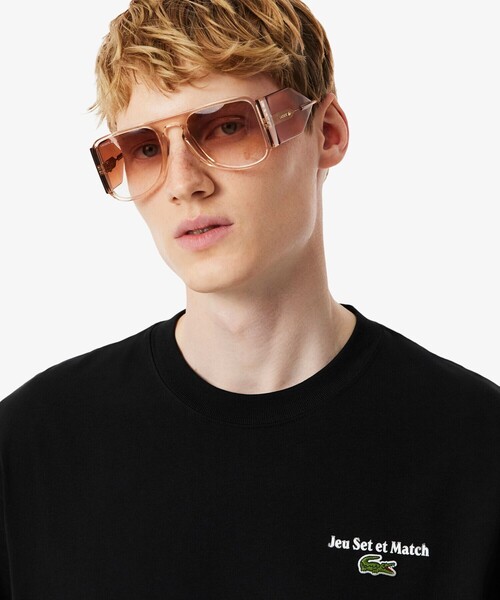 LACOSTE（ラコステ）の「ルーズフィットヘビーウェイトバックプリントTシャツ（Tシャツ/カットソー・メンズ・ブラック/ホワイト・2/3/4/6/5）」の9枚目の写真