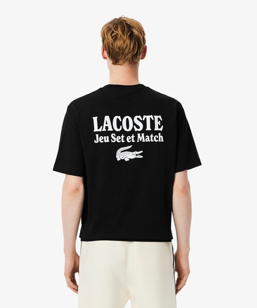 LACOSTE（ラコステ）の「ルーズフィットヘビーウェイトバックプリントTシャツ（Tシャツ/カットソー・メンズ・ブラック/ホワイト・2/3/4/6/5）」の10枚目の写真