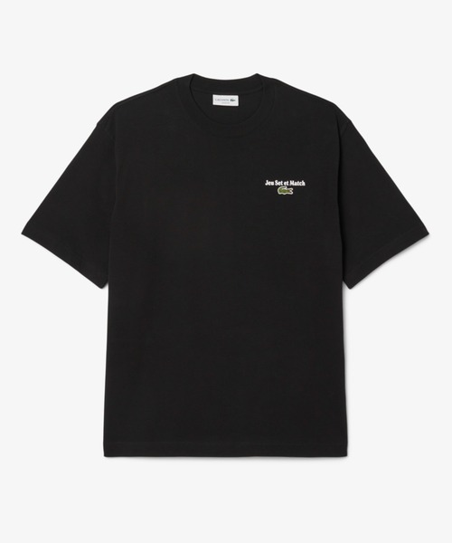 LACOSTE（ラコステ）の「ルーズフィットヘビーウェイトバックプリントTシャツ（Tシャツ/カットソー・メンズ・ブラック/ホワイト・2/3/4/6/5）」の4枚目の写真