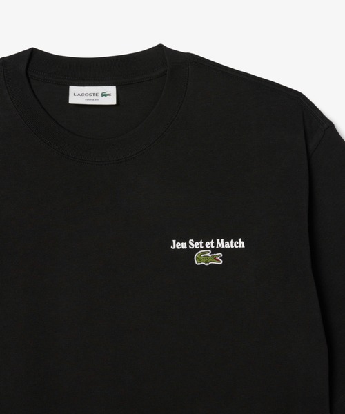 LACOSTE（ラコステ）の「ルーズフィットヘビーウェイトバックプリントTシャツ（Tシャツ/カットソー・メンズ・ブラック/ホワイト・2/3/4/6/5）」の6枚目の写真