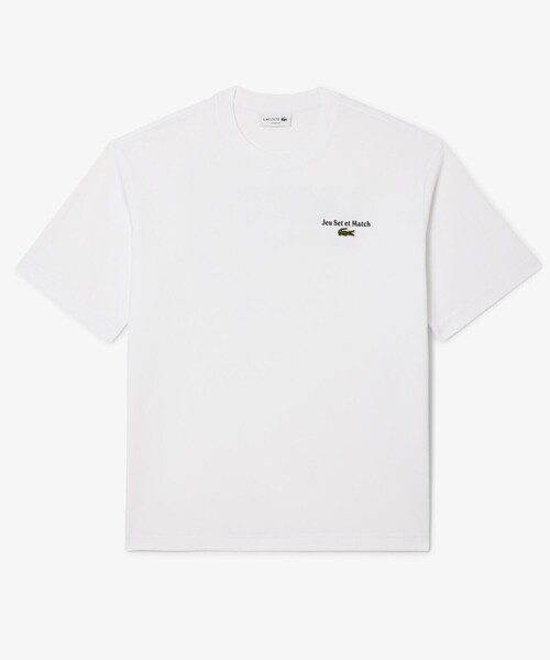 LACOSTE（ラコステ）の「ルーズフィットヘビーウェイトバックプリントTシャツ（Tシャツ/カットソー・メンズ・ブラック/ホワイト・2/3/4/6/5）」の3枚目の写真