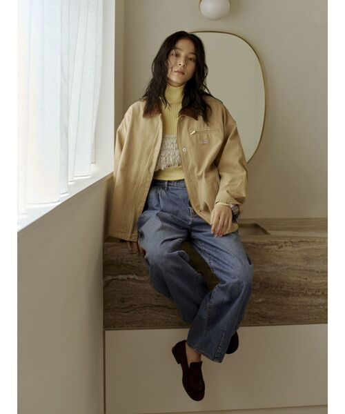 Ungrid(アングリッド)の「タックデザインカーブデニム(デニムパンツ・レディース・ブラック/ブルー・26inch/25inch/24inch)」の7枚目の写真