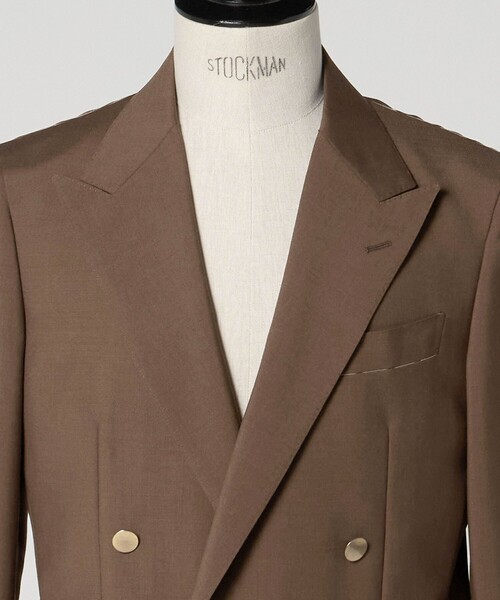 ウール モヘヤ 4ボタン ダブルブレストブレザー S‐MODEL（テーラード
