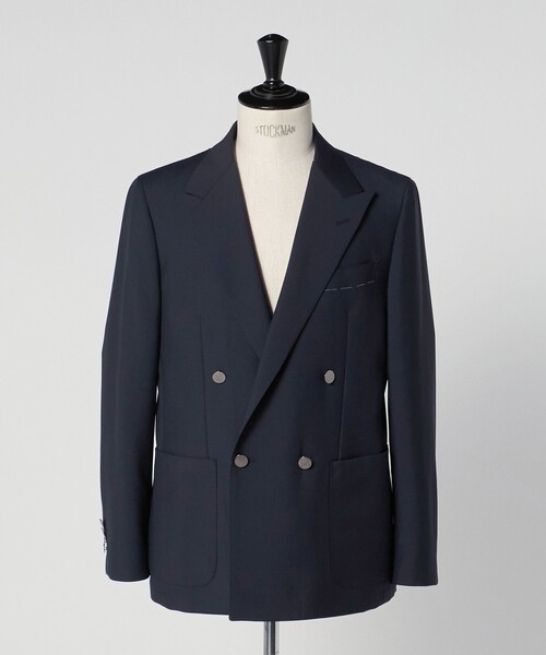 ウール モヘヤ 4ボタン ダブルブレストブレザー S‐MODEL（テーラード