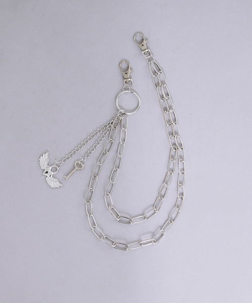 Ellno Loset(エルノロゼット)の「【新デザイン追加】ボディーキーチェーン(チャーム・メンズ・シルバー/ブラック・FREE)」の6枚目の写真