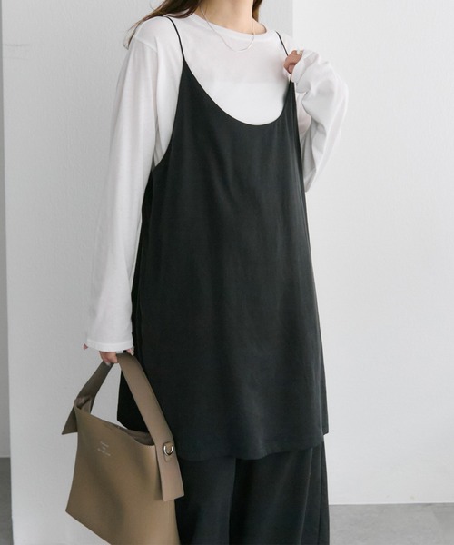 PUAL CE CIN（ピュアルセシン）の「コットンシアーカットソー（Tシャツ/カットソー・レディース・オフホワイト/ブラック/ベージュ系/オレンジ系・FREE）」の10枚目の写真