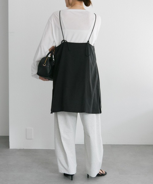 PUAL CE CIN（ピュアルセシン）の「コットンシアーカットソー（Tシャツ/カットソー・レディース・オフホワイト/ブラック/ベージュ系/オレンジ系・FREE）」の8枚目の写真