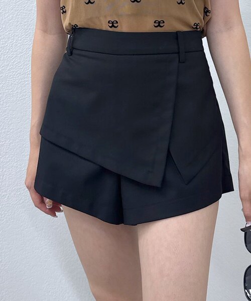 mline（エムライン）の「[mline]レイヤードミニスカ（その他パンツ・レディース・ブラック/ブラウン/グレー・1/2）」の4枚目の写真