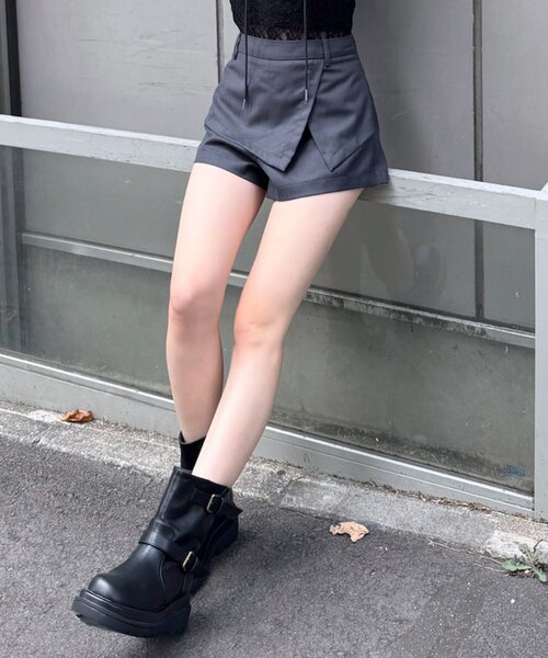 mline（エムライン）の「[mline]レイヤードミニスカ（その他パンツ・レディース・ブラック/ブラウン/グレー・1/2）」の16枚目の写真