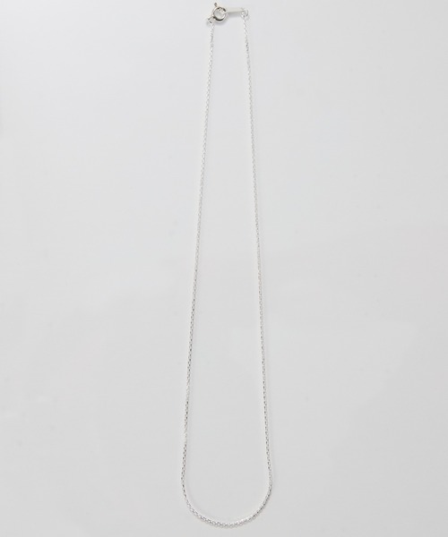Phoebe(フィービィー)の「【SV925刻印入り】シルキーシャインオーバルチェーンネックレス/全長:40cm/ジェンダーレス(ネックレス・レディース・シルバー・FREE)」の4枚目の写真