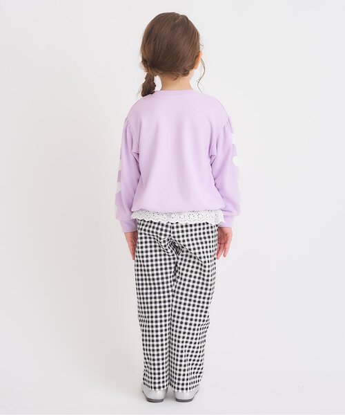 apres les cours（アプレレクール）の「【WEB限定】ペプラムレース/7days Style pants（その他パンツ・キッズ・サックスブルー/グレー/チェック・130/120/110/100/90/80）」の5枚目の写真
