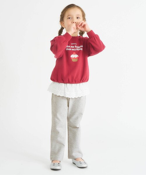 apres les cours（アプレレクール）の「【WEB限定】ペプラムレース/7days Style pants（その他パンツ・キッズ・サックスブルー/グレー/チェック・130/120/110/100/90/80）」の6枚目の写真