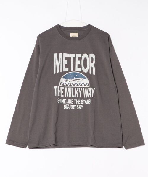 CORISCO（コリスコ）の「METEORカレッジロンTEE(M1)（Tシャツ/カットソー・メンズ・ブラック/チャコールグレー/ホワイト/オートミール・MEDIUM/LARGE/X-LARGE）」の12枚目の写真