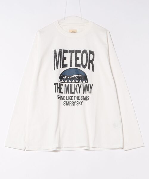 CORISCO（コリスコ）の「METEORカレッジロンTEE(M1)（Tシャツ/カットソー・メンズ・ブラック/チャコールグレー/ホワイト/オートミール・MEDIUM/LARGE/X-LARGE）」の8枚目の写真