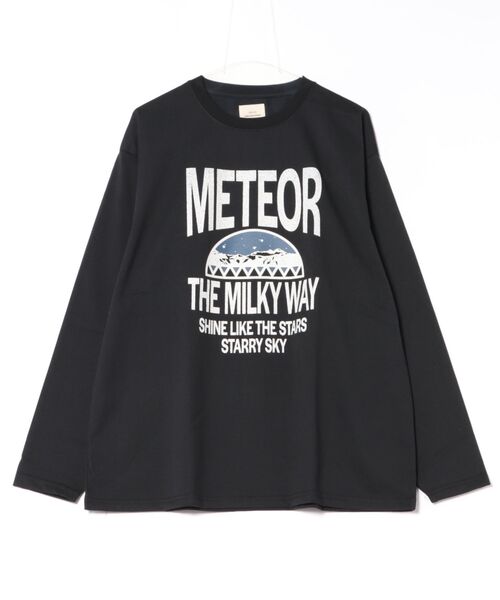 CORISCO（コリスコ）の「METEORカレッジロンTEE(M1)（Tシャツ/カットソー・メンズ・ブラック/チャコールグレー/ホワイト/オートミール・MEDIUM/LARGE/X-LARGE）」の6枚目の写真