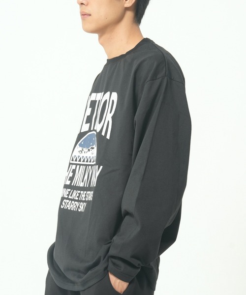 CORISCO（コリスコ）の「METEORカレッジロンTEE(M1)（Tシャツ/カットソー・メンズ・ブラック/チャコールグレー/ホワイト/オートミール・MEDIUM/LARGE/X-LARGE）」の7枚目の写真