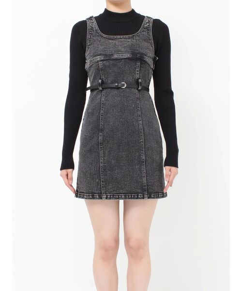 MURUA(ムルーア)の「デニムタンクワンピース(ワンピース・レディース・ブラック・1/2)」の8枚目の写真