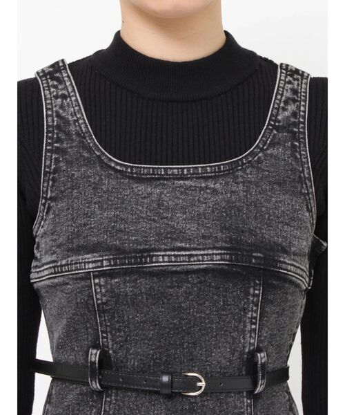 MURUA(ムルーア)の「デニムタンクワンピース(ワンピース・レディース・ブラック・1/2)」の11枚目の写真