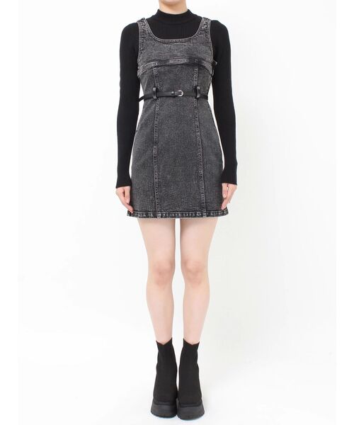 MURUA(ムルーア)の「デニムタンクワンピース(ワンピース・レディース・ブラック・1/2)」の16枚目の写真