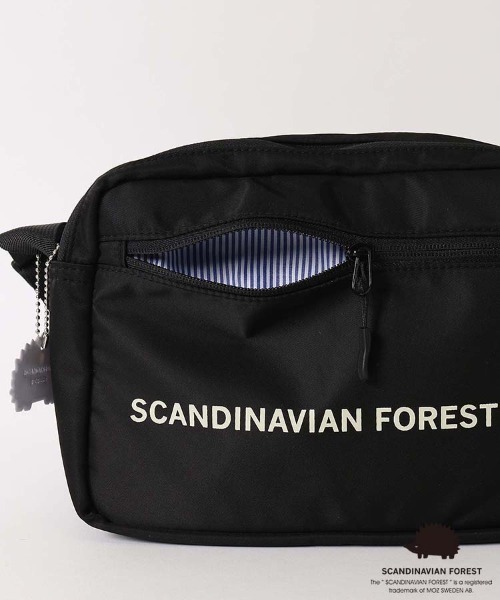 SCANDINAVIAN FOREST（スカンジナビアン・フォレスト）の「スカンジナビアダブルファスナーショルダー（ショルダーバッグ・レディース・ブラック/ピンクベージュ/チャコール・FREE）」の15枚目の写真