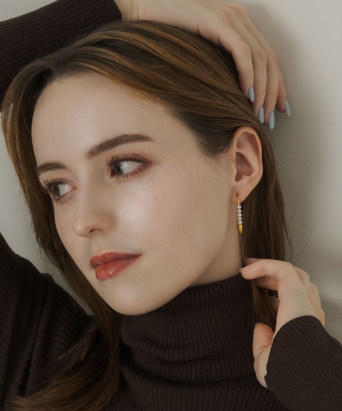 muku(ムク)の「PIERCE/SAFETY PIN×PEARL(ピアス(両耳用)・レディース・ゴールド/シルバー・FREE)」の6枚目の写真