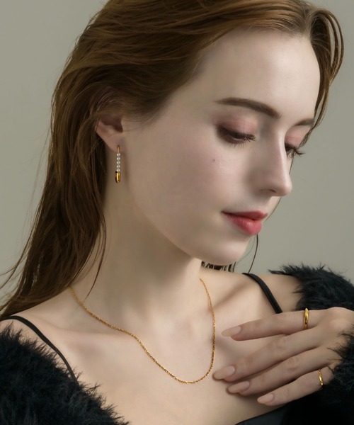 muku(ムク)の「PIERCE/SAFETY PIN×PEARL(ピアス(両耳用)・レディース・ゴールド/シルバー・FREE)」の17枚目の写真