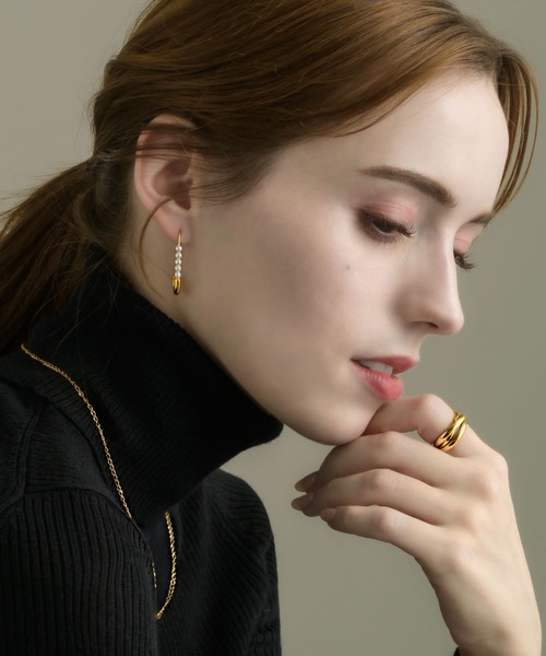 muku(ムク)の「PIERCE/SAFETY PIN×PEARL(ピアス(両耳用)・レディース・ゴールド/シルバー・FREE)」の12枚目の写真