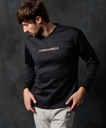 HIDEAWAYS NICOLE | 【WEB限定】メタルジェルプリントVネックプルオーバー(Tシャツ/カットソー)