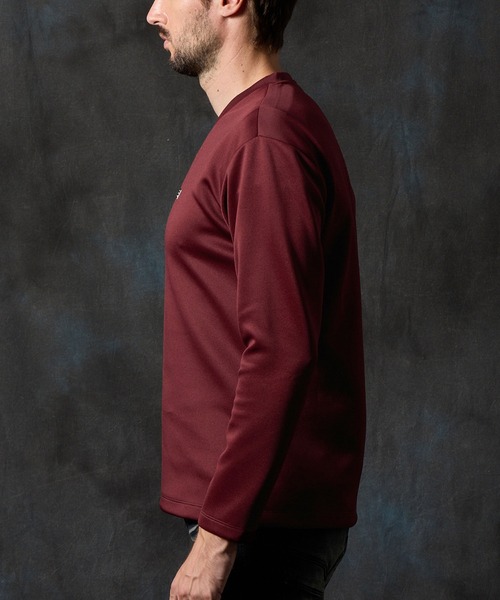 HIDEAWAYS NICOLE(ハイダウェイニコル)の「【WEB限定】メタルジェルプリントVネックプルオーバー(Tシャツ/カットソー・メンズ・ブラック/オフホワイト/チャコールグレー/ボルドー・MEDIUM/LARGE/X-LARGE)」の14枚目の写真