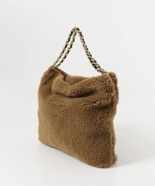 URBAN RESEARCH ROSSO WOMEN（アーバンリサーチ　ロッソ）の「VIOLA d’ORO　エコファーショルダーS（ショルダーバッグ・レディース・ブラウン/ダークグレー/オフホワイト/ブルー・-）」の17枚目の写真