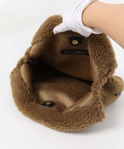 URBAN RESEARCH ROSSO WOMEN（アーバンリサーチ　ロッソ）の「VIOLA d’ORO　エコファーショルダーS（ショルダーバッグ・レディース・ブラウン/ダークグレー/オフホワイト/ブルー・-）」の15枚目の写真