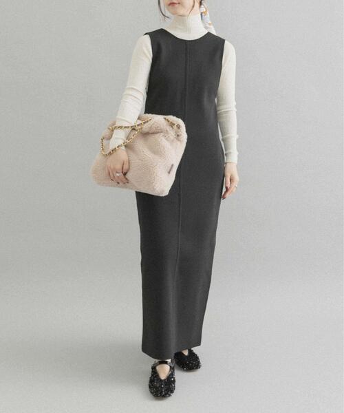 URBAN RESEARCH ROSSO WOMEN（アーバンリサーチ　ロッソ）の「VIOLA d’ORO　エコファーショルダーS（ショルダーバッグ・レディース・ブラウン/ダークグレー/オフホワイト/ブルー・-）」の12枚目の写真