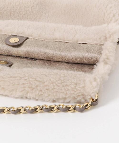 URBAN RESEARCH ROSSO WOMEN（アーバンリサーチ　ロッソ）の「VIOLA d’ORO　エコファーショルダーS（ショルダーバッグ・レディース・ブラウン/ダークグレー/オフホワイト/ブルー・-）」の7枚目の写真