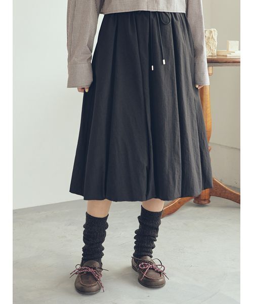 ウエストドロスト2サイズバルーンスカート（スカート）｜Mila Owen