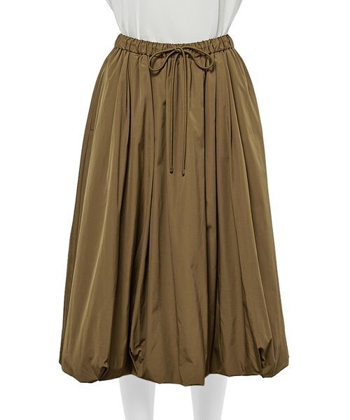 Mila Owen(ミラオーウェン)の「ウエストドロスト2サイズバルーンスカート(スカート・レディース・オリーブ/ブラック/ホワイト・0/1)」の6枚目の写真
