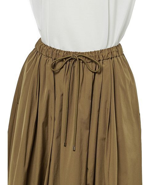 Mila Owen(ミラオーウェン)の「ウエストドロスト2サイズバルーンスカート(スカート・レディース・オリーブ/ブラック/ホワイト・0/1)」の9枚目の写真