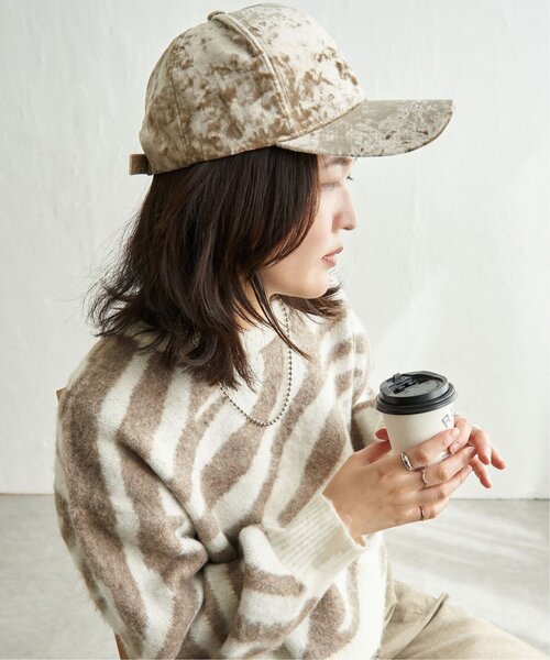 VENCEEXCHANGE(ヴァンスエクスチェンジ)の「ベロアキャップ(キャップ・レディース・グレー/ベージュ/ブラック・FREE)」の5枚目の写真