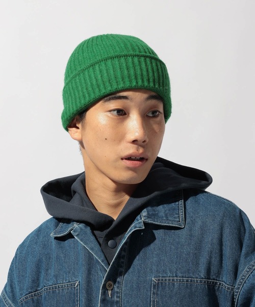 niko and...(ニコアンド)の「【NATOKii(ネイトゥーキー)】切り替えアゼニットキャップ(ニットキャップ/ビーニー・メンズ・ネイビー/グリーン/オレンジ・FREE)」の5枚目の写真