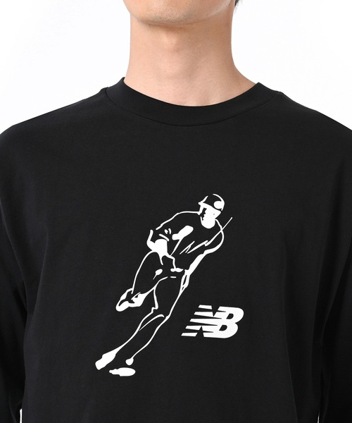 NEW BALANCE(ニューバランス)の「大谷翔平 グラフィックロングスリーブTシャツ Always on Logo(Tシャツ/カットソー・メンズ・ホワイト/ライトグレー/ブラック/ブルー・MEDIUM/X-LARGE/XX-LARGE/SMALL/LARGE)」の12枚目の写真