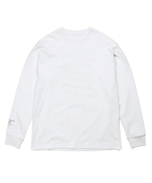 The DUFFER of ST.GEORGE(ザダファーオブセントジョージ)の「〔BLACK LABEL〕QUICK DRY MULTI LOGO L/S TEE:速乾 マルチロゴ ロングスリーブTシャツ ロンT(Tシャツ/カットソー・メンズ・ホワイト/ブラック・SMALL/X-LARGE/LARGE/MEDIUM)」の11枚目の写真