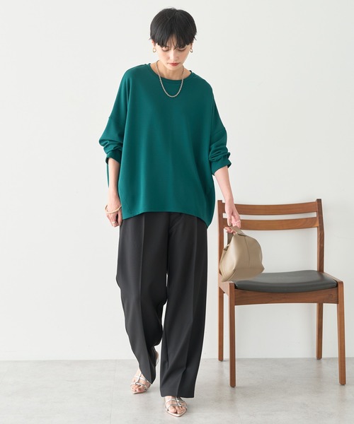 AMERICAN HOLIC（アメリカンホリック）の「美・美・美ワイドパンツ（その他パンツ・レディース・ストライプ/グレイッシュベージュ/ホワイト系その他2/ネイビー/ブラック・XL/S/M/L）」の15枚目の写真