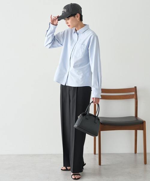 AMERICAN HOLIC（アメリカンホリック）の「美・美・美ワイドパンツ（その他パンツ・レディース・ストライプ/グレイッシュベージュ/ホワイト系その他2/ネイビー/ブラック・XL/S/M/L）」の17枚目の写真