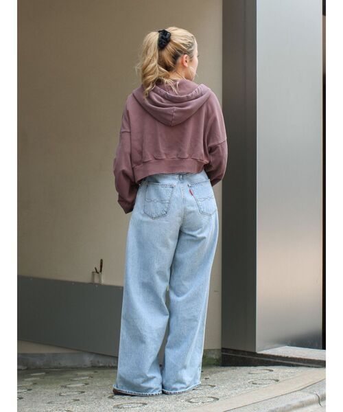 Ungrid（アングリッド）の「ダブルジップヴィンテージショートパーカー（パーカー・レディース・ブラウン/チャコールグレー/アイボリー・FREE）」の18枚目の写真