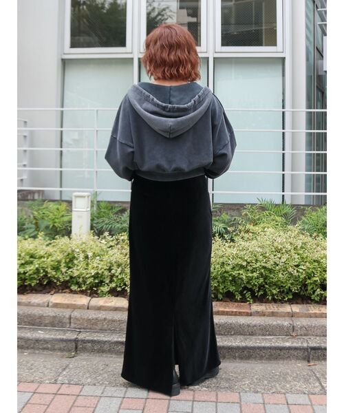 Ungrid（アングリッド）の「ダブルジップヴィンテージショートパーカー（パーカー・レディース・ブラウン/チャコールグレー/アイボリー・FREE）」の5枚目の写真