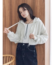 Ungrid | ダブルジップヴィンテージショートパーカー(パーカー)